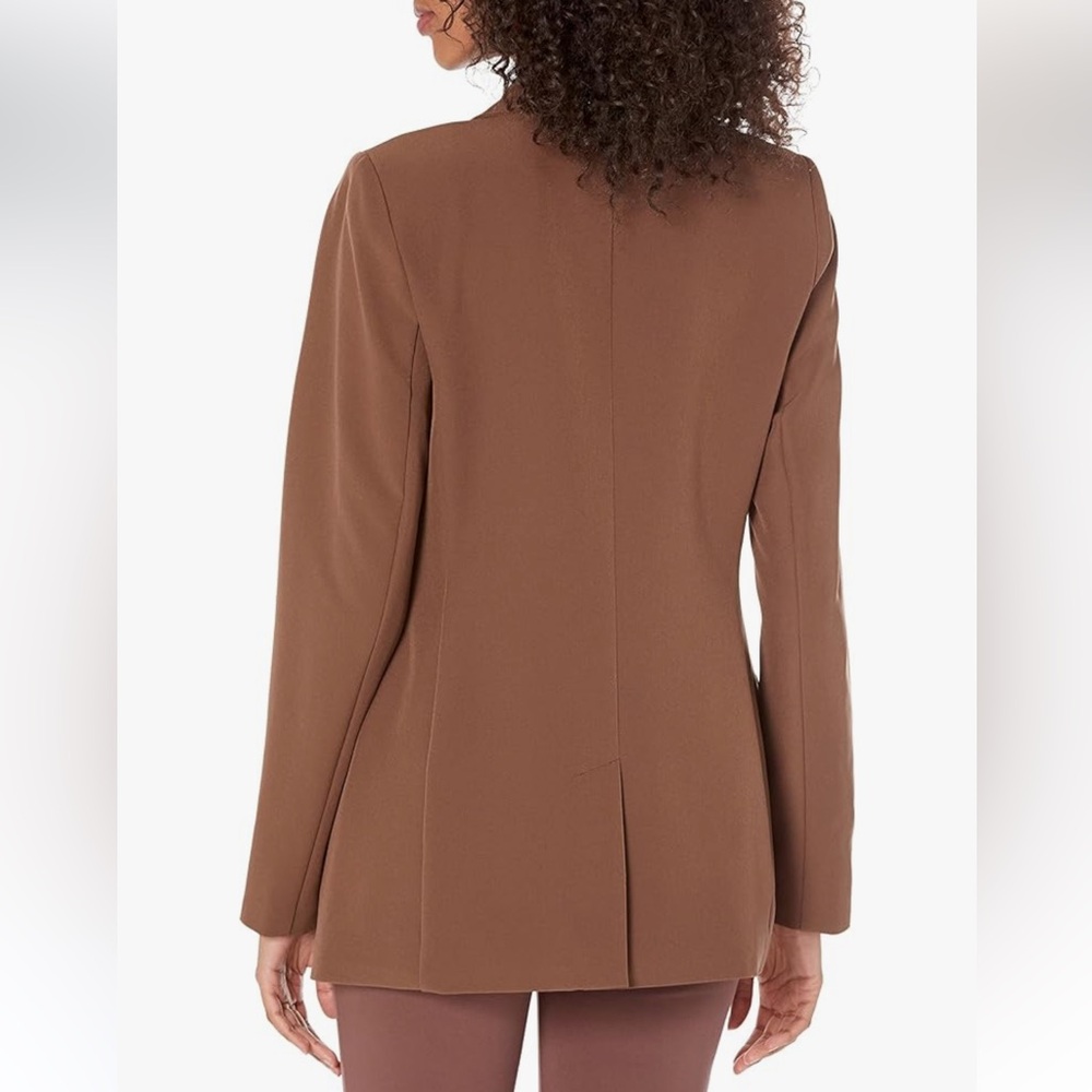 The Drop Blake Long Blazer Coffee Bean - Picture 2 of 4